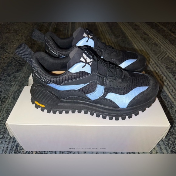 Brandblack All Black Reflective Trail Sneakers Vibram Sole Unisex (mn 7/wm 8.5) - Picture 3 of 12